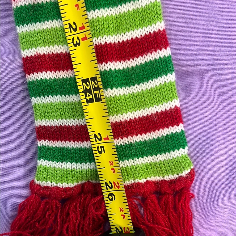 5 for $10 💜 Festive Striped Dog Scarf - Picture 2 of 3